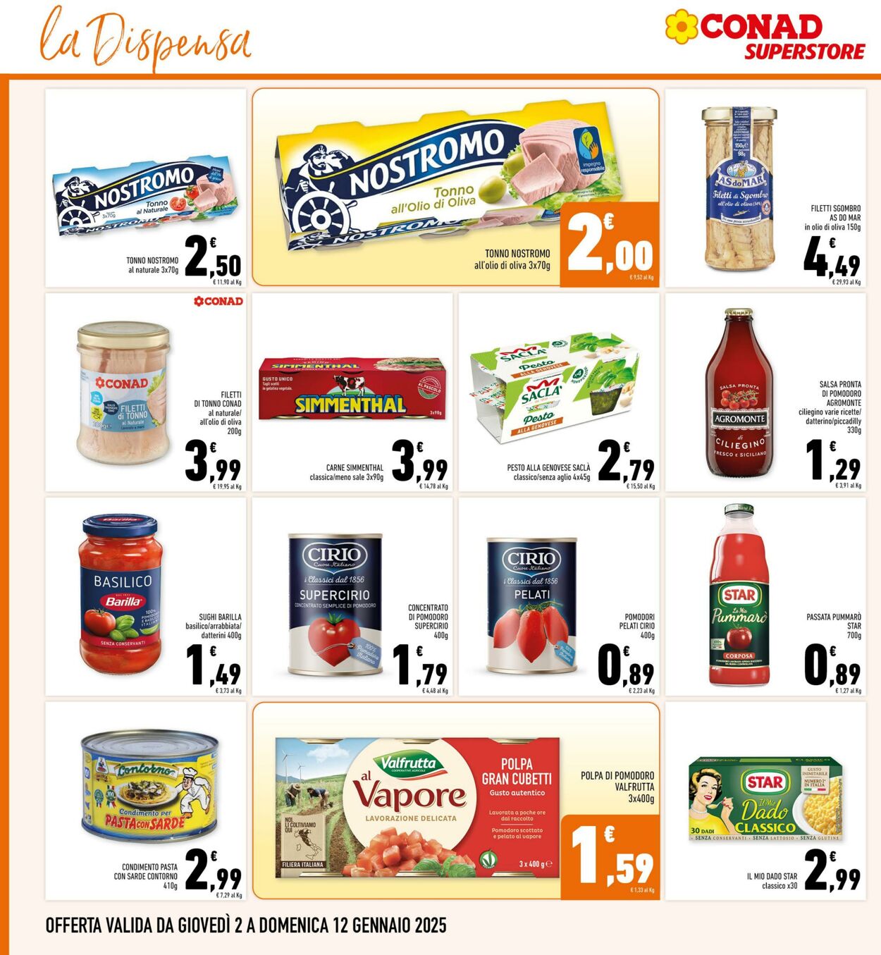 Volantino Conad 02.01.2025 - 12.01.2025