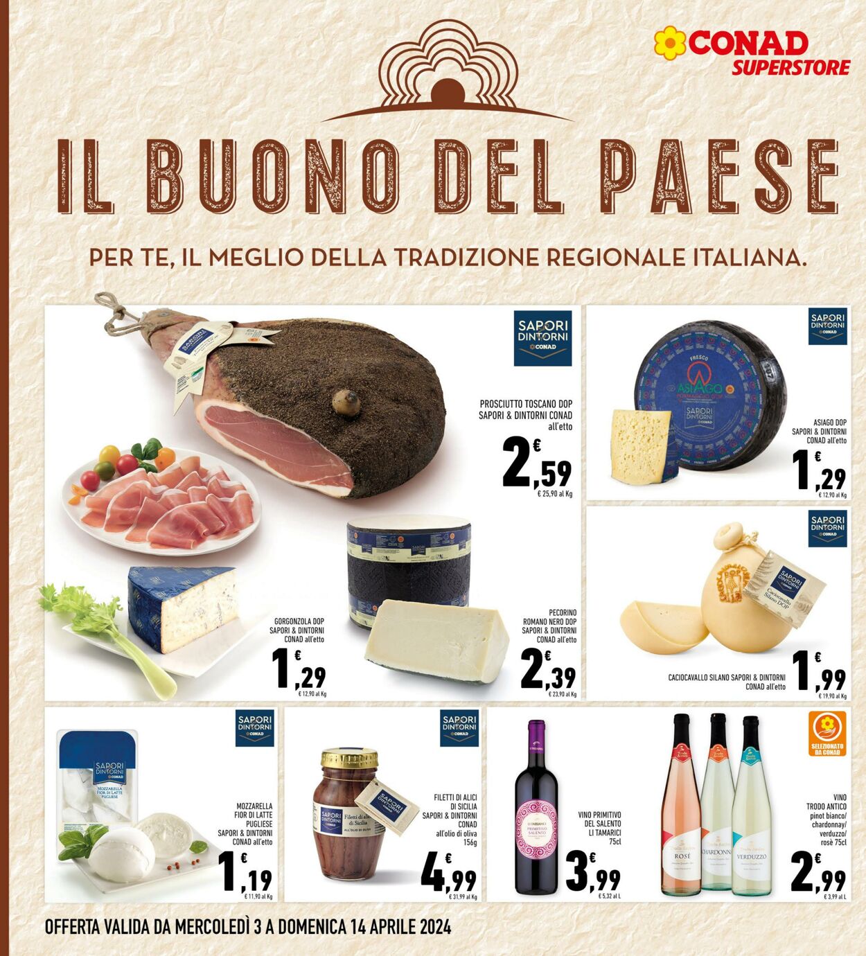 Volantino Conad 03.04.2024 - 14.04.2024