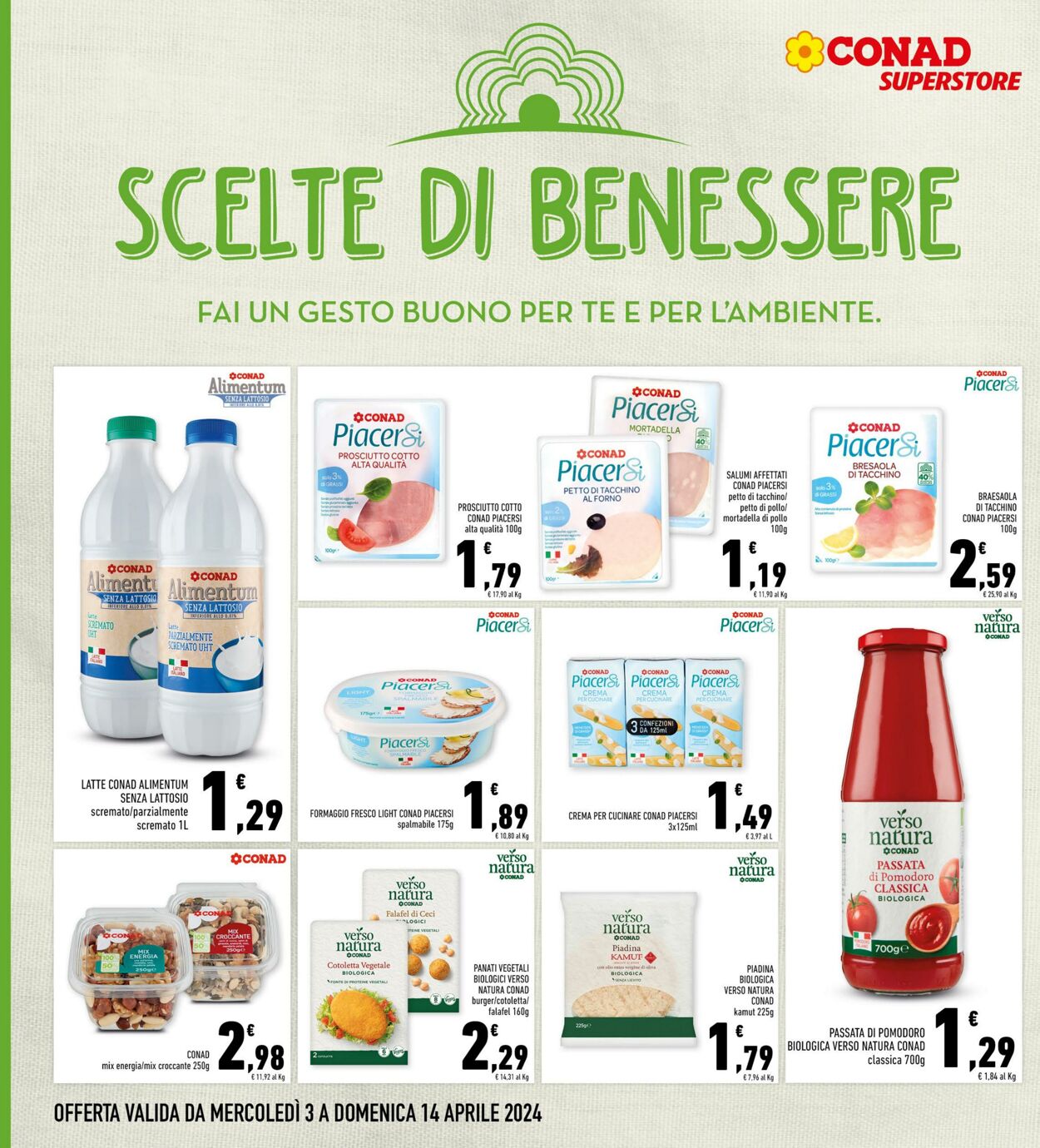 Volantino Conad 03.04.2024 - 14.04.2024