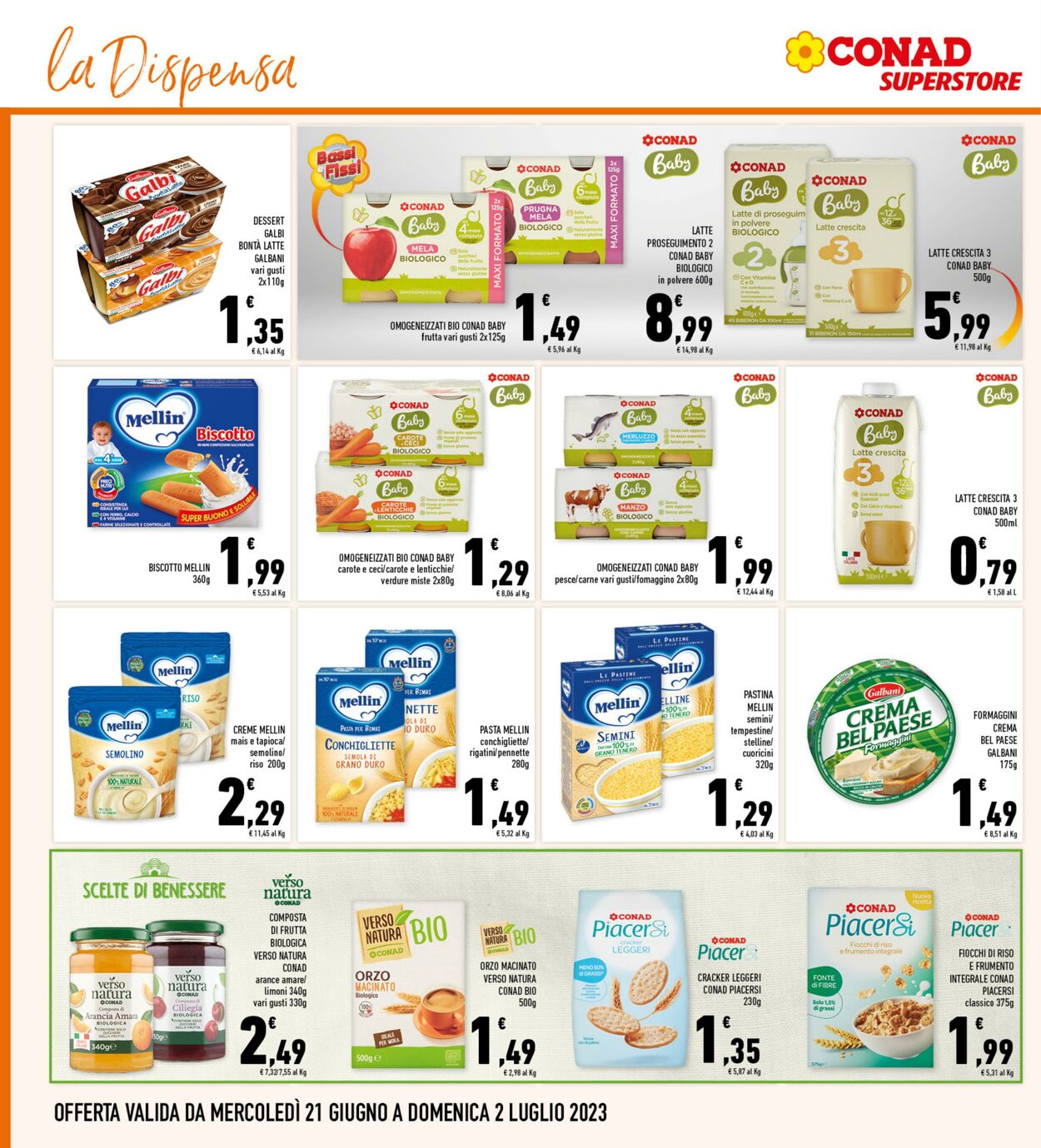 Volantino Conad 21.06.2023 - 02.07.2023