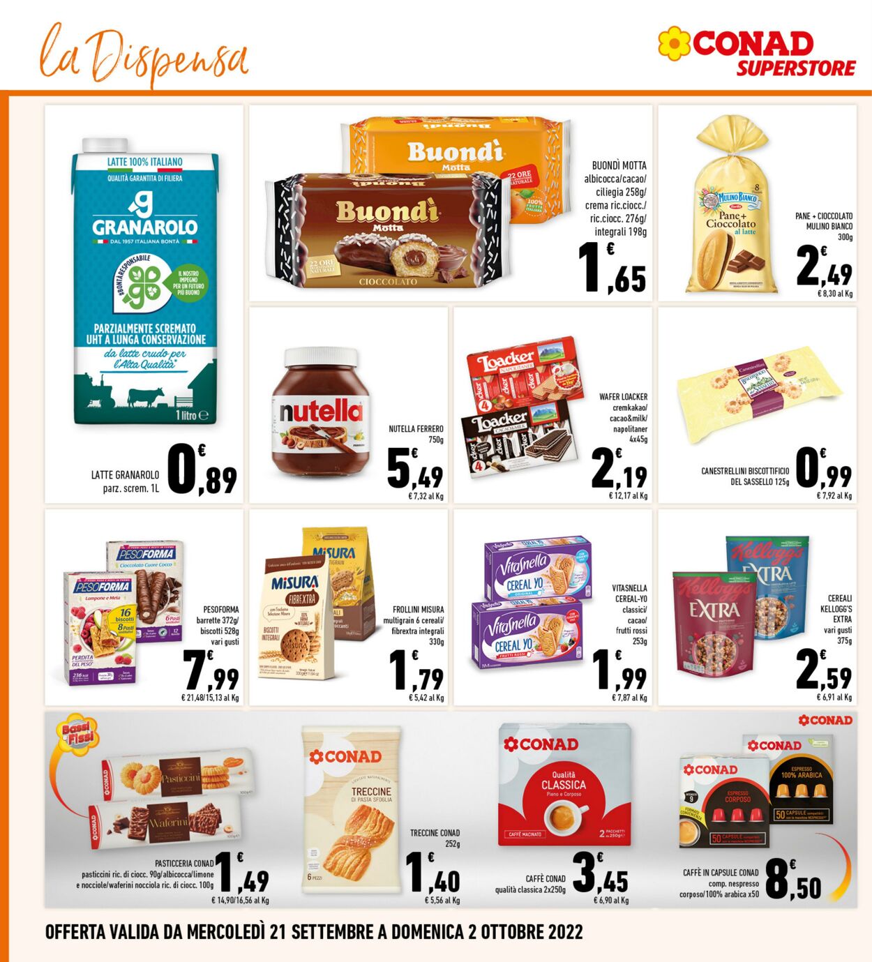 Volantino Conad 21.09.2022 - 02.10.2022