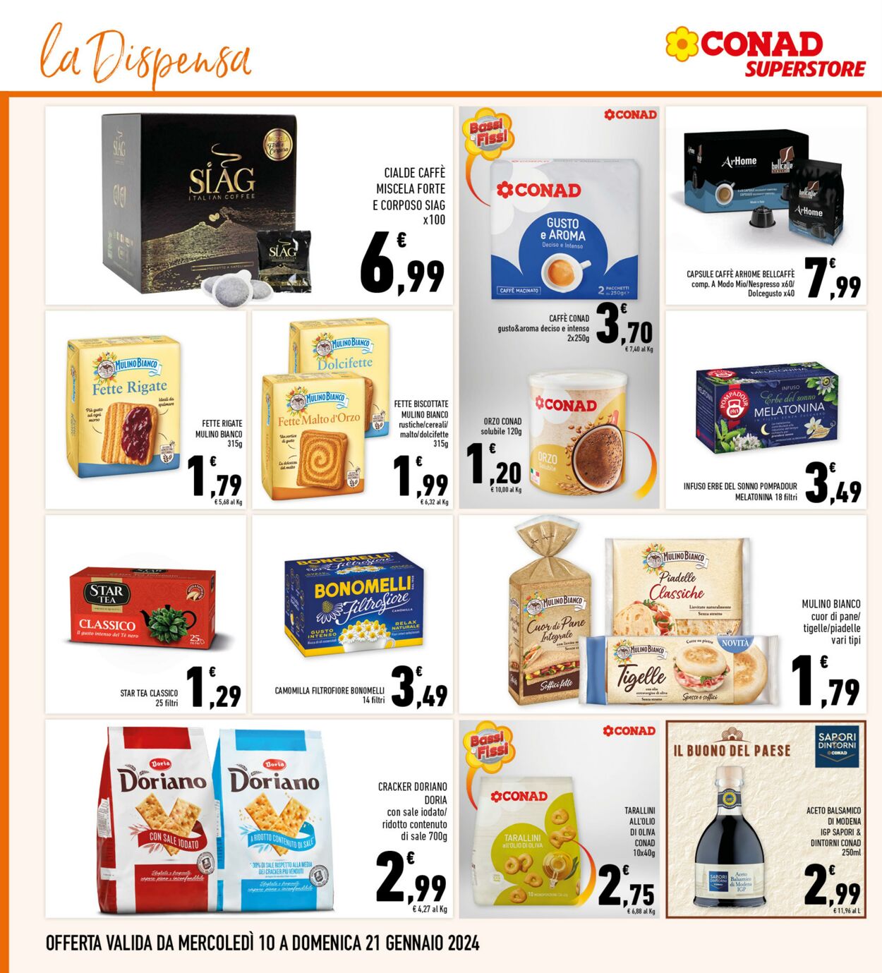 Volantino Conad 10.01.2024 - 21.01.2024