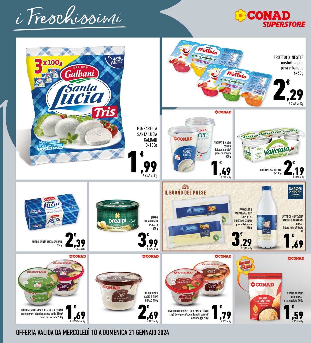 Volantino Conad 10.01.2024 - 21.01.2024