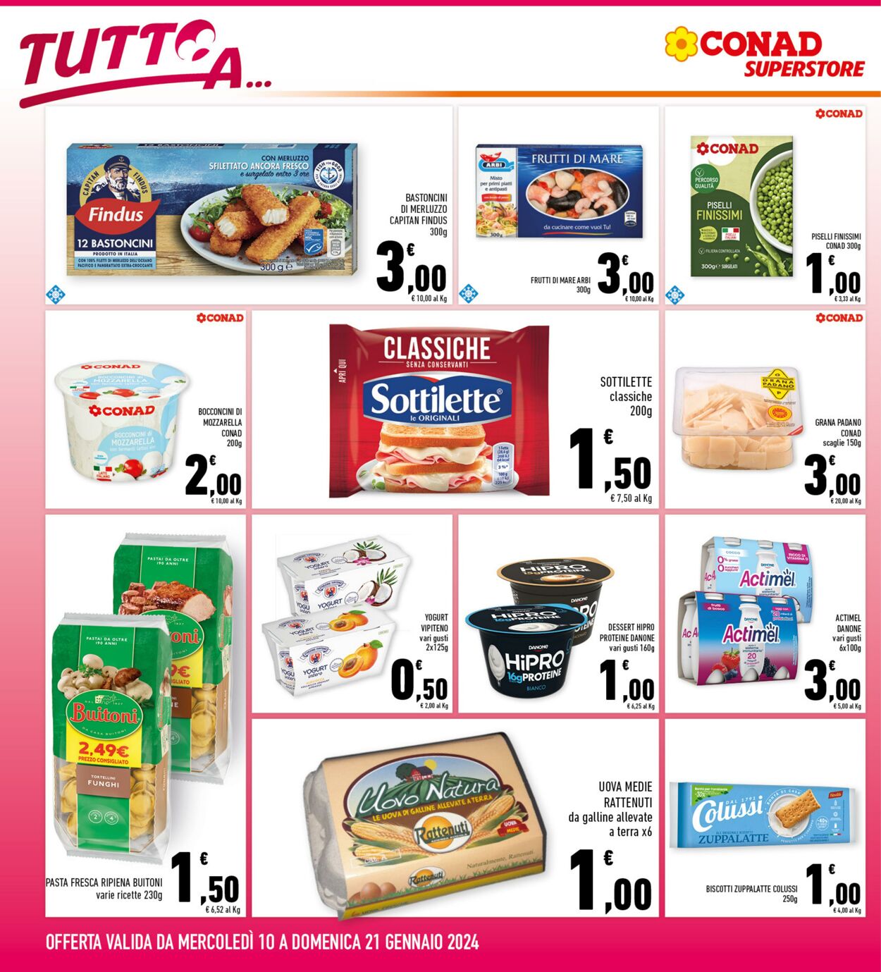 Volantino Conad 10.01.2024 - 21.01.2024