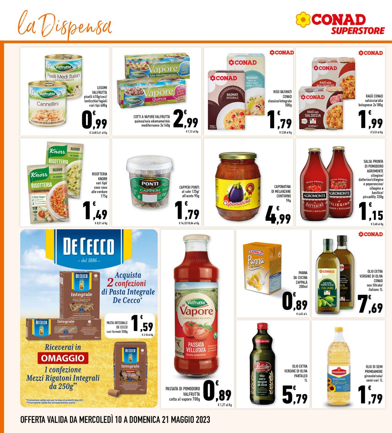 Volantino Conad 10.05.2023 - 21.05.2023