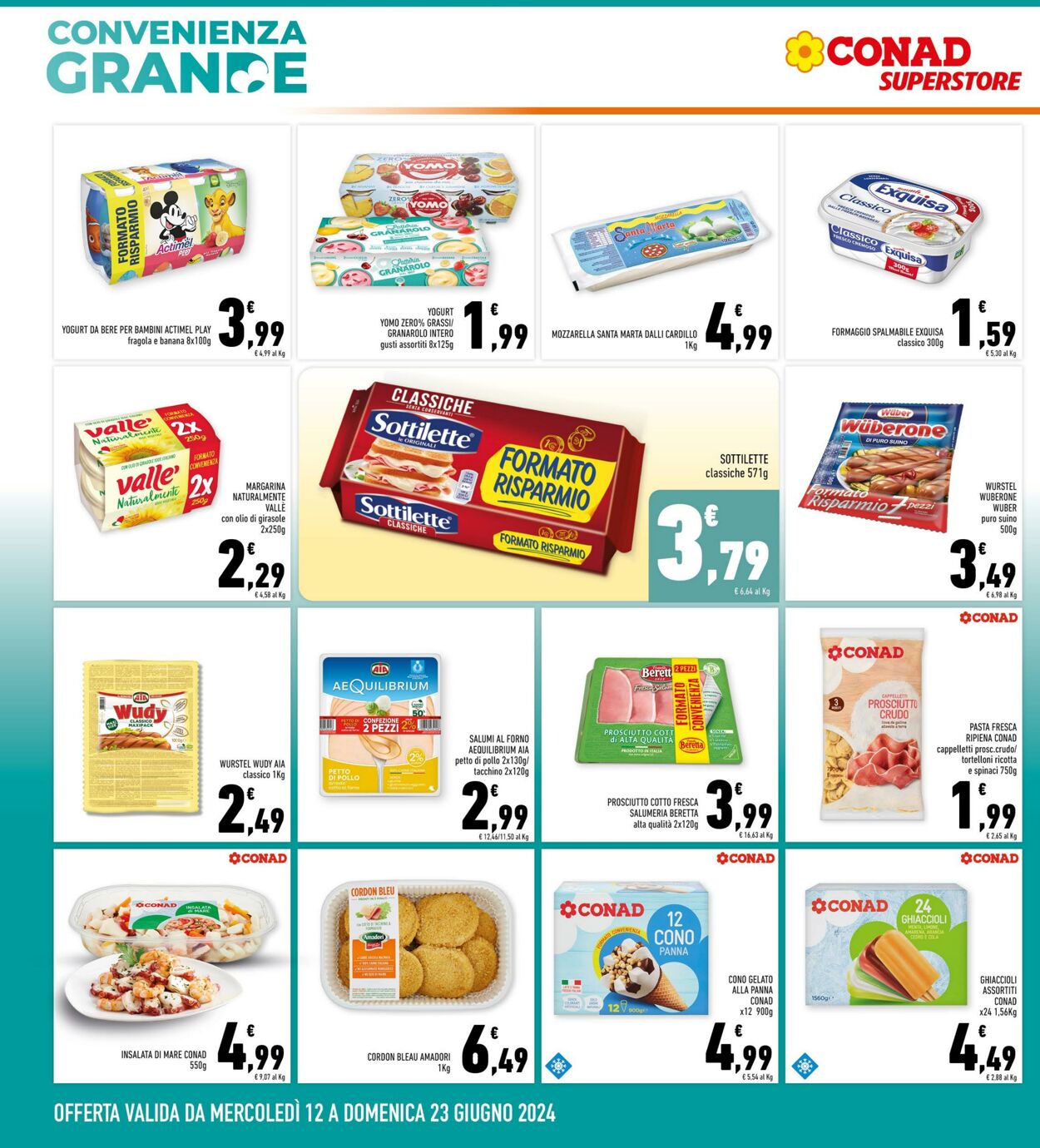 Volantino Conad 12.06.2024 - 23.06.2024