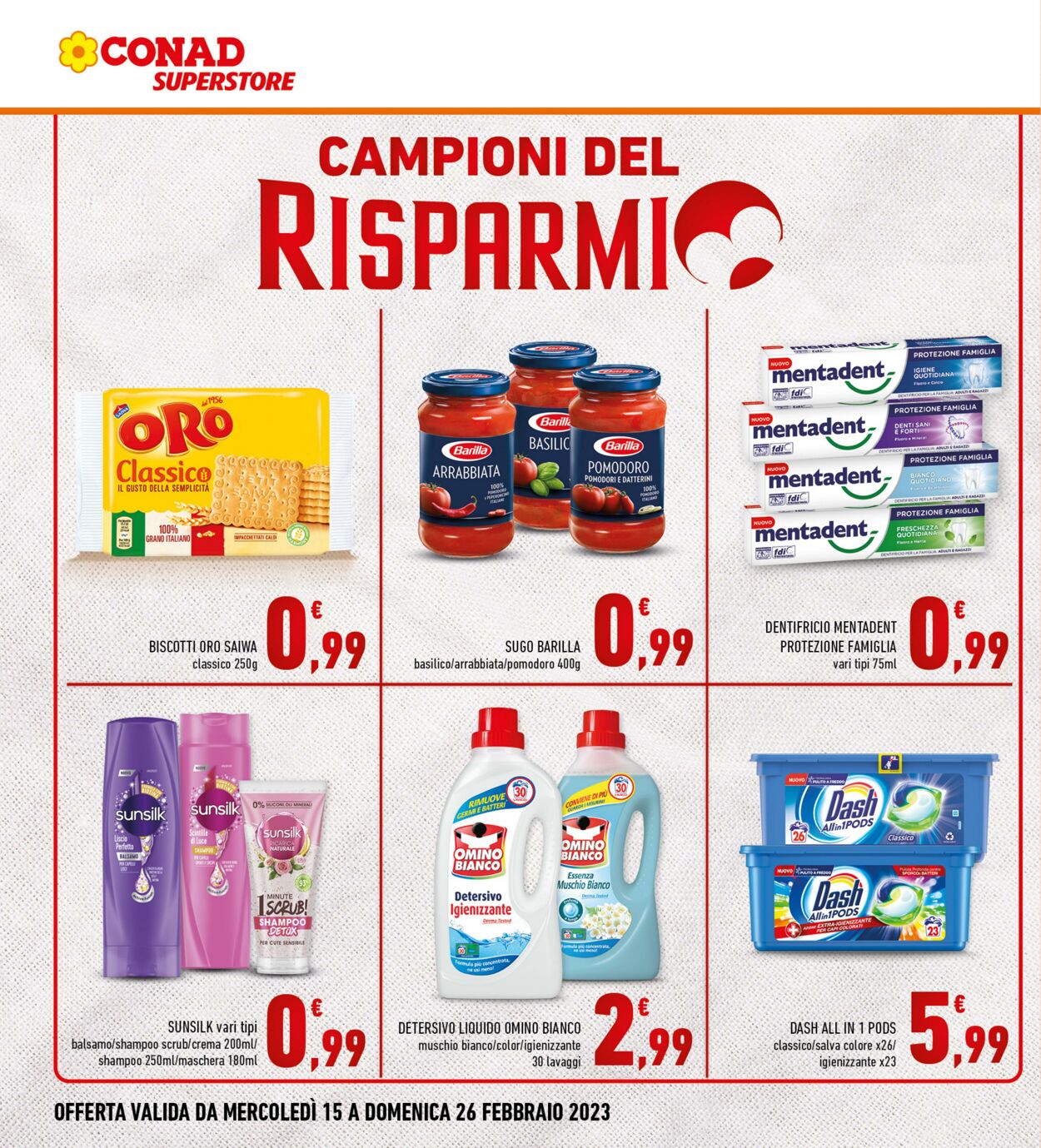 Volantino Conad 15.02.2023 - 26.02.2023