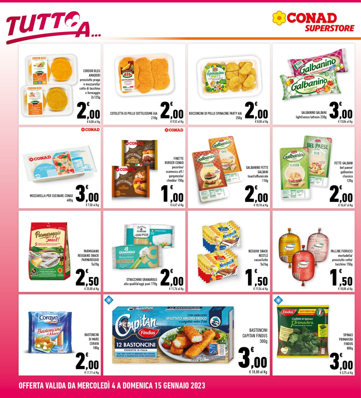 Volantino Conad 04.01.2023 - 15.01.2023