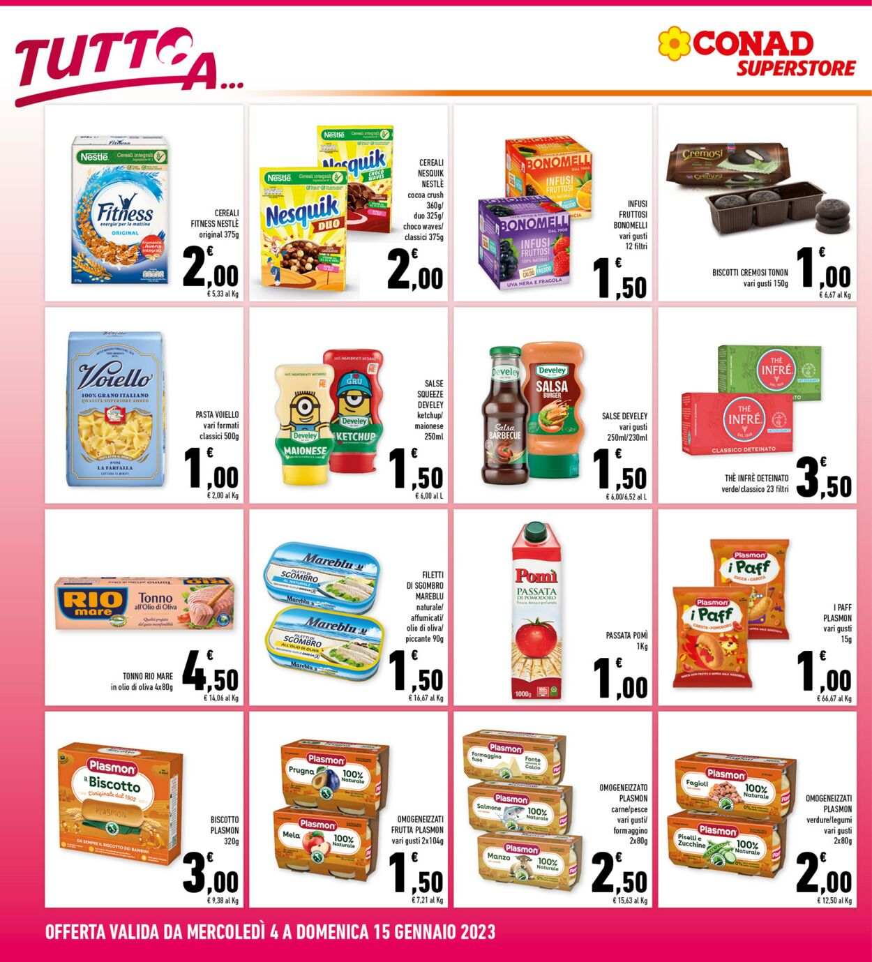 Volantino Conad 04.01.2023 - 15.01.2023