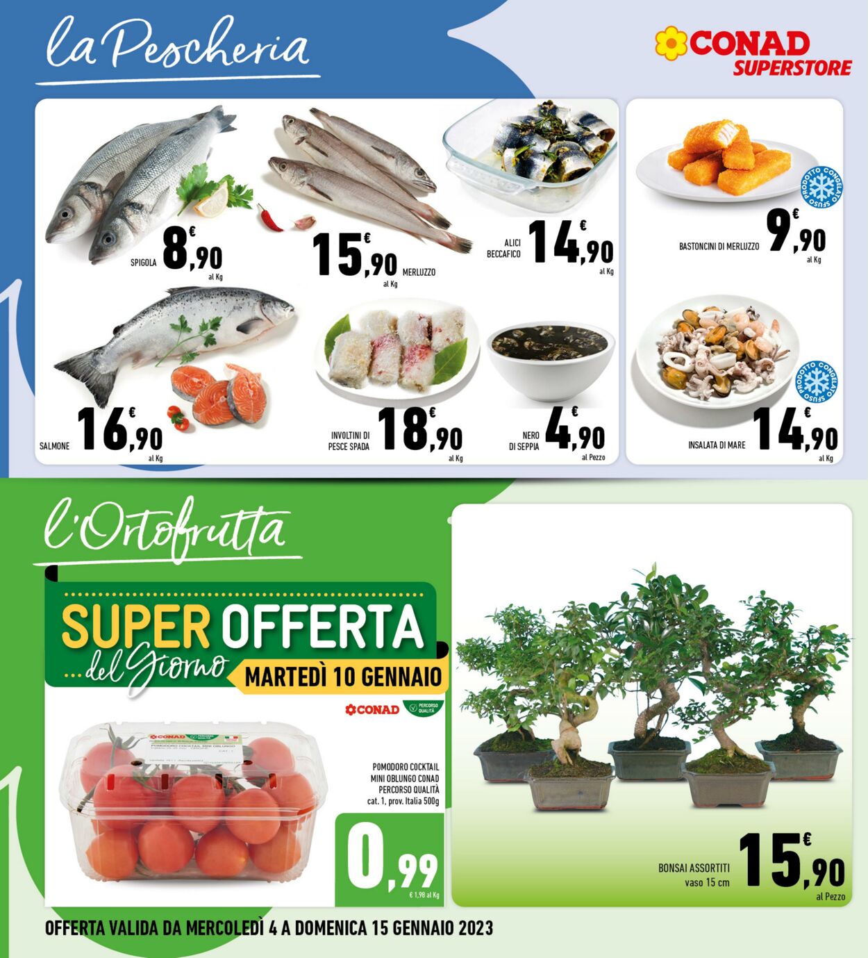 Volantino Conad 04.01.2023 - 15.01.2023