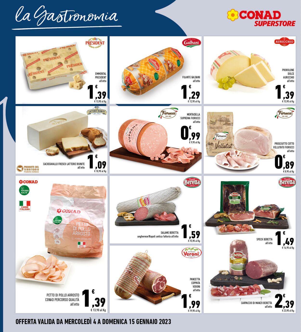 Volantino Conad 04.01.2023 - 15.01.2023