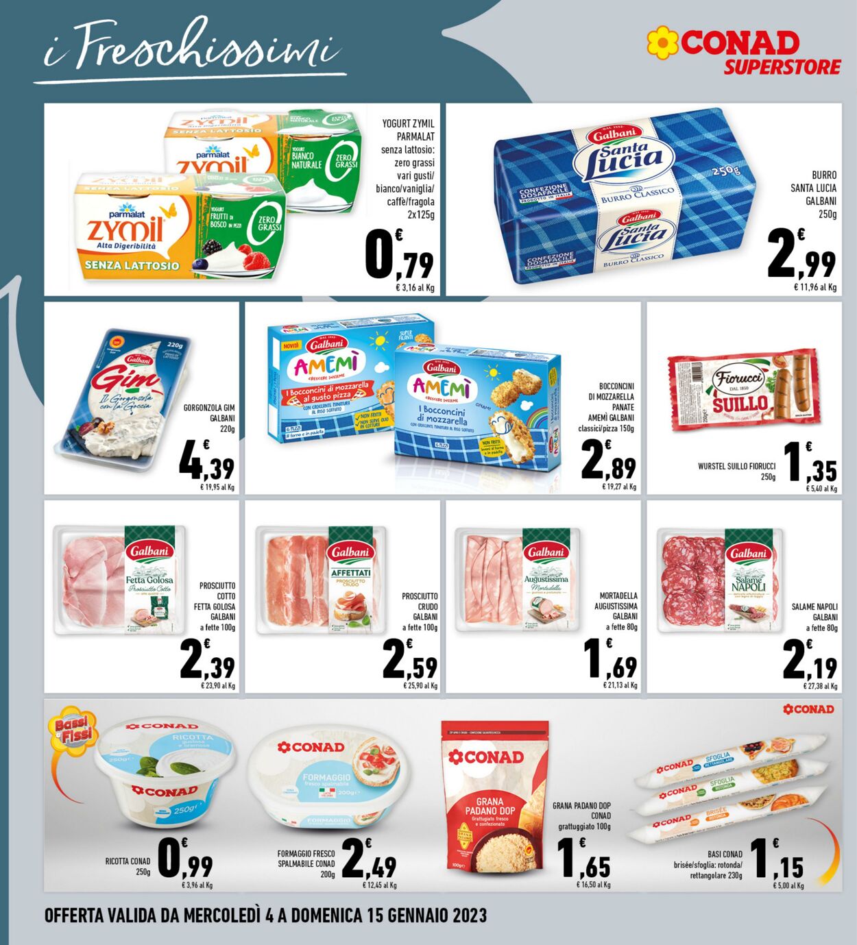 Volantino Conad 04.01.2023 - 15.01.2023