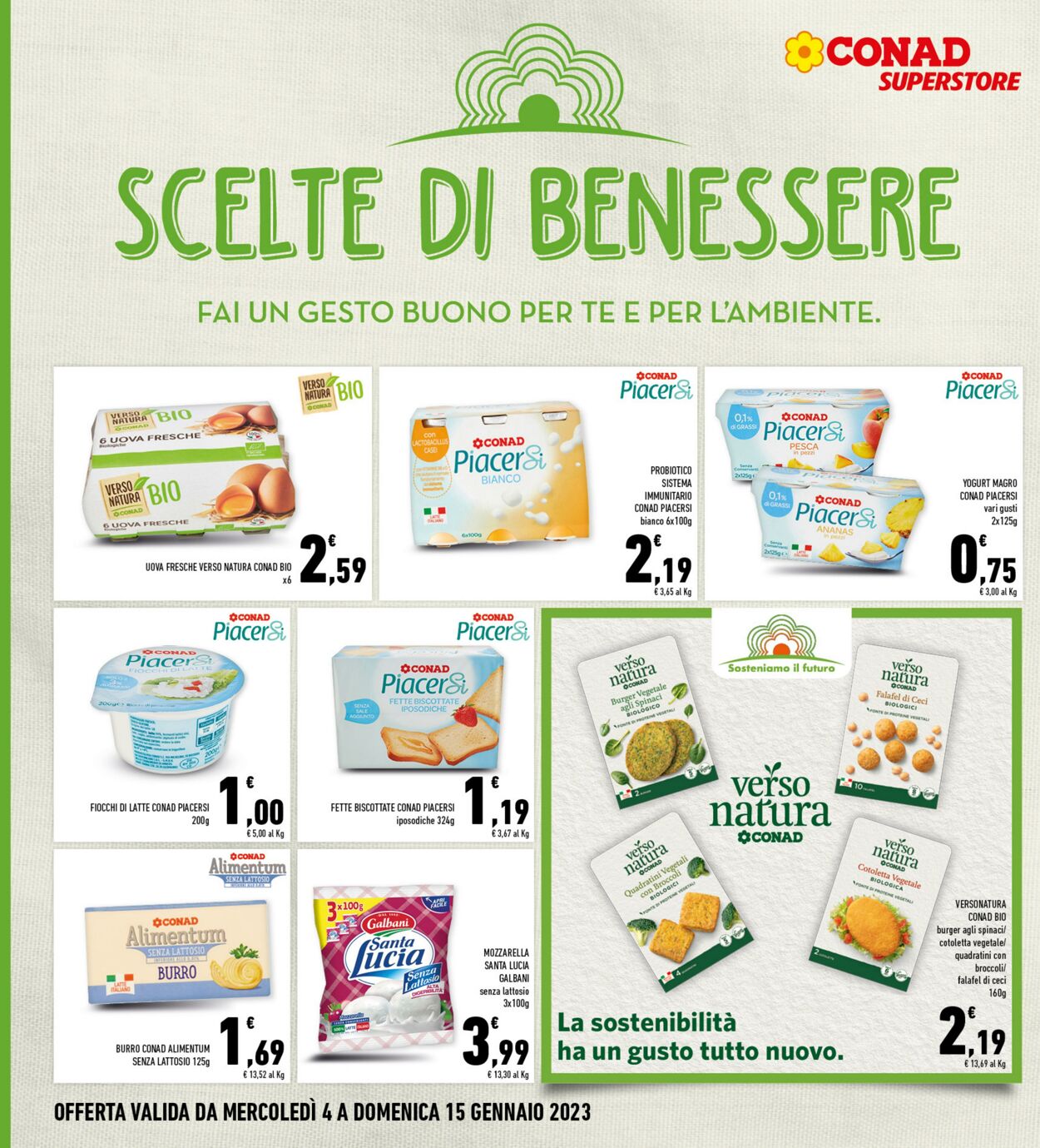 Volantino Conad 04.01.2023 - 15.01.2023