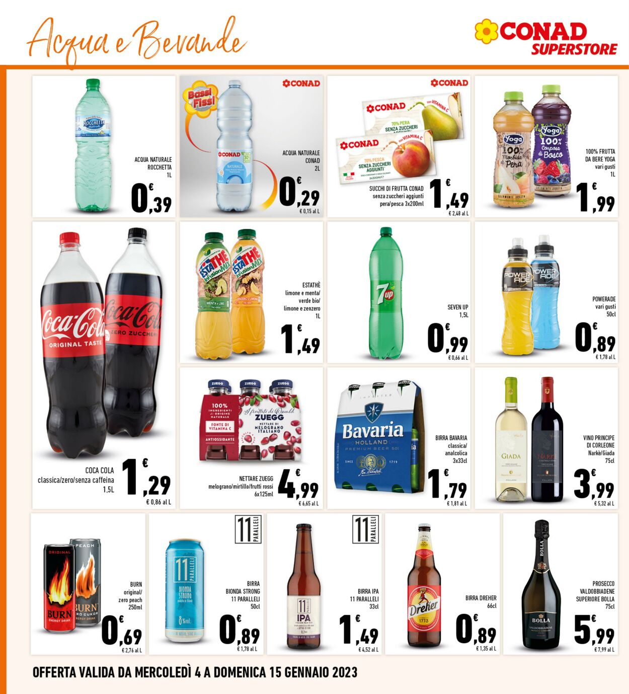 Volantino Conad 04.01.2023 - 15.01.2023