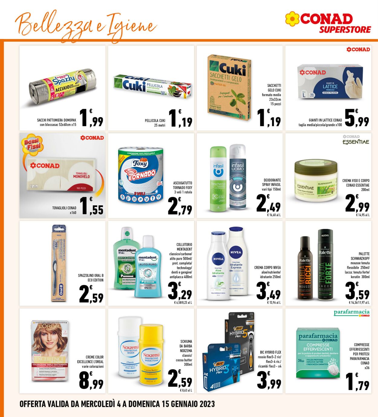 Volantino Conad 04.01.2023 - 15.01.2023