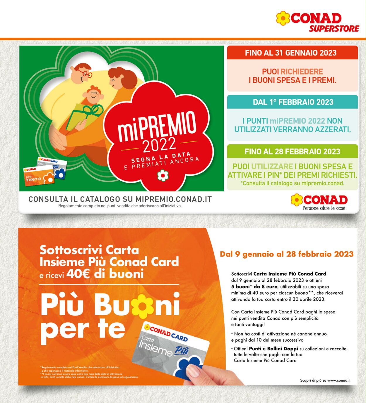 Volantino Conad 04.01.2023 - 15.01.2023