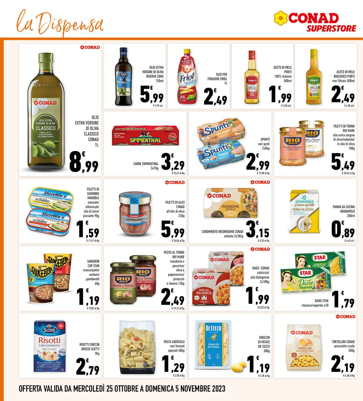 Volantino Conad 25.10.2023 - 05.11.2023