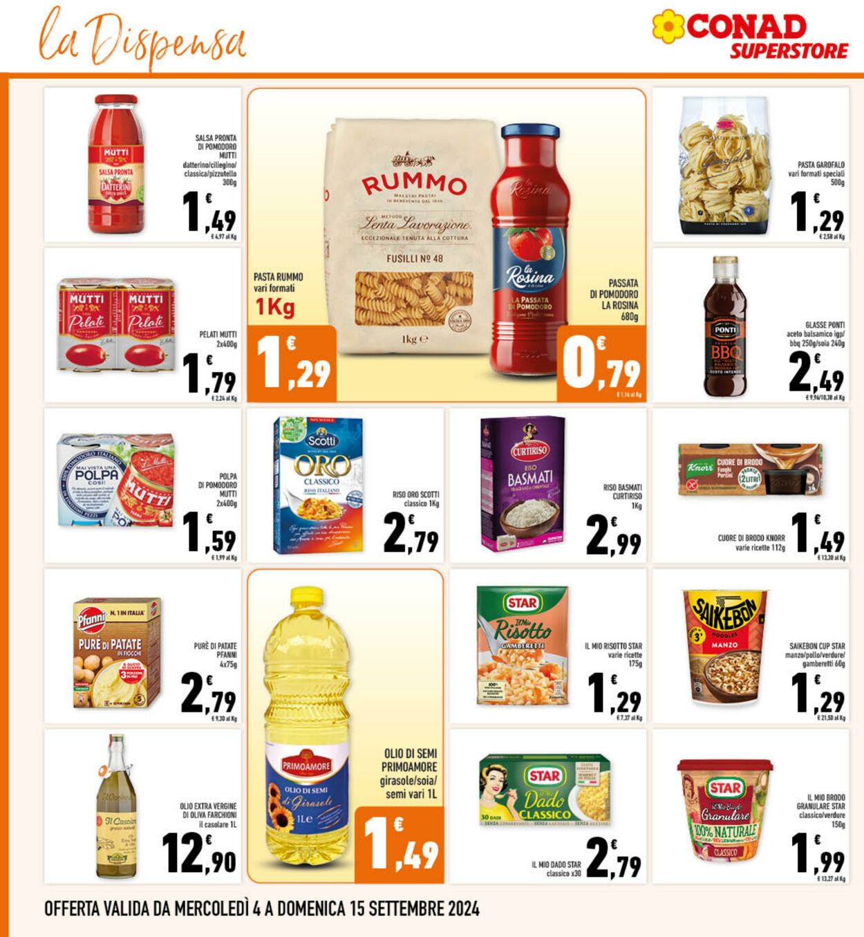 Volantino Conad 04.09.2024 - 15.09.2024