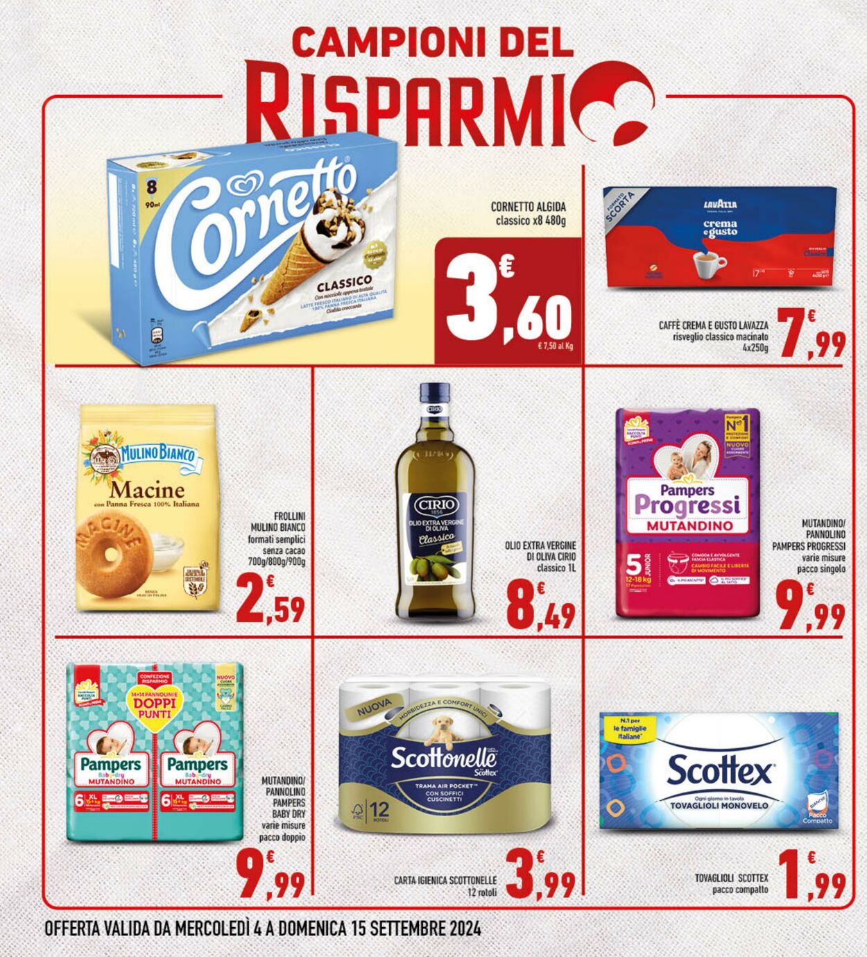 Volantino Conad 04.09.2024 - 15.09.2024