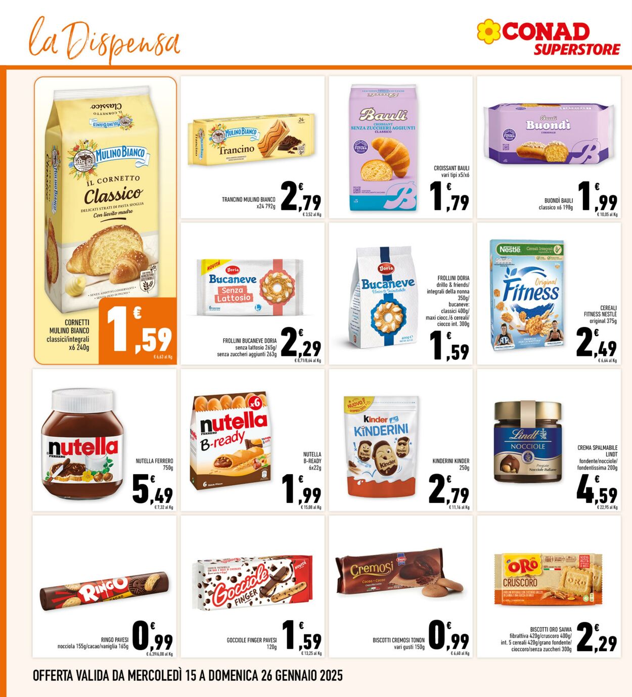 Volantino Conad 15.01.2025 - 26.01.2025