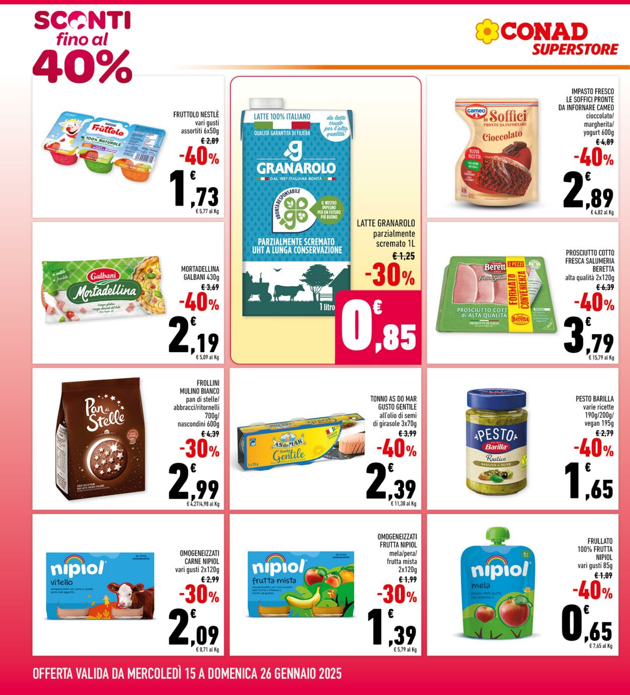 Volantino Conad 15.01.2025 - 26.01.2025