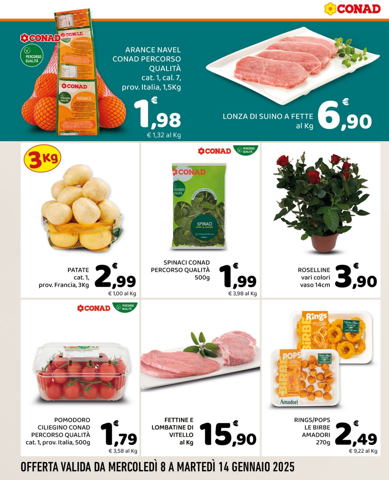 Volantino Conad 08.01.2025 - 14.01.2025