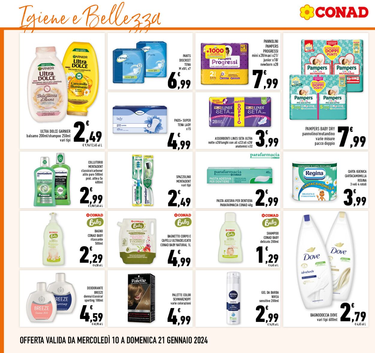 Volantino Conad 10.01.2024 - 21.01.2024