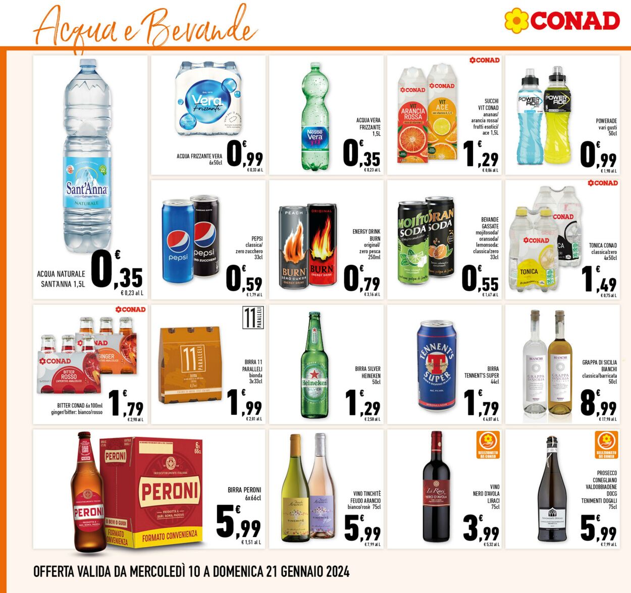 Volantino Conad 10.01.2024 - 21.01.2024