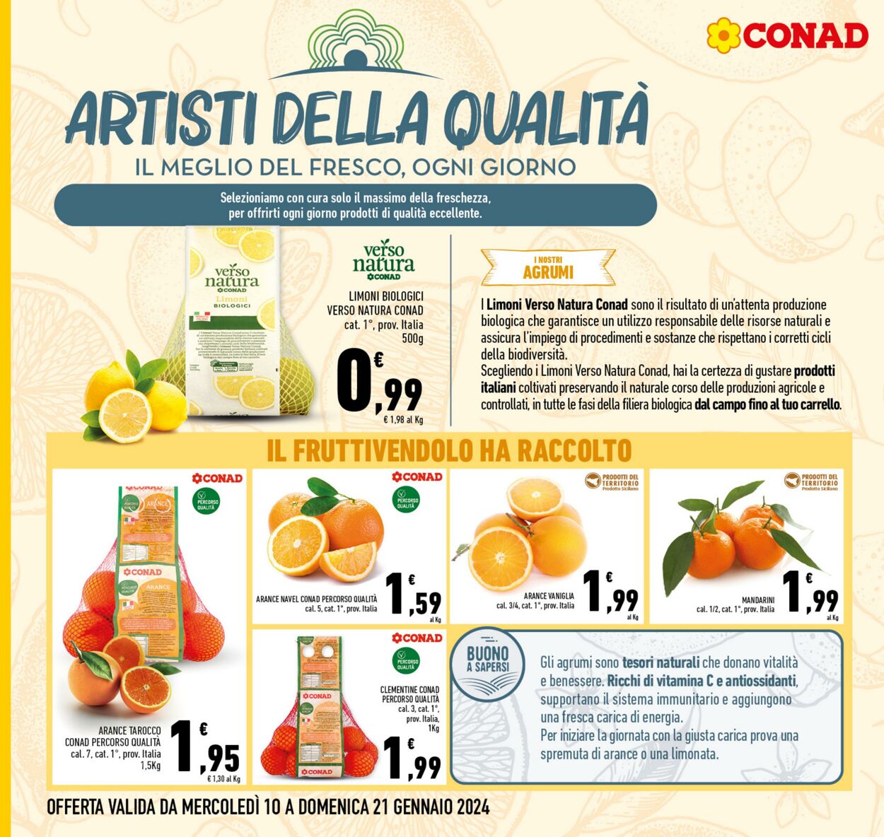 Volantino Conad 10.01.2024 - 21.01.2024