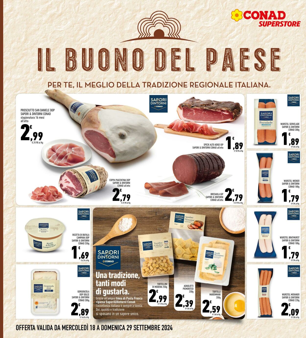 Volantino Conad 18.09.2024 - 29.09.2024