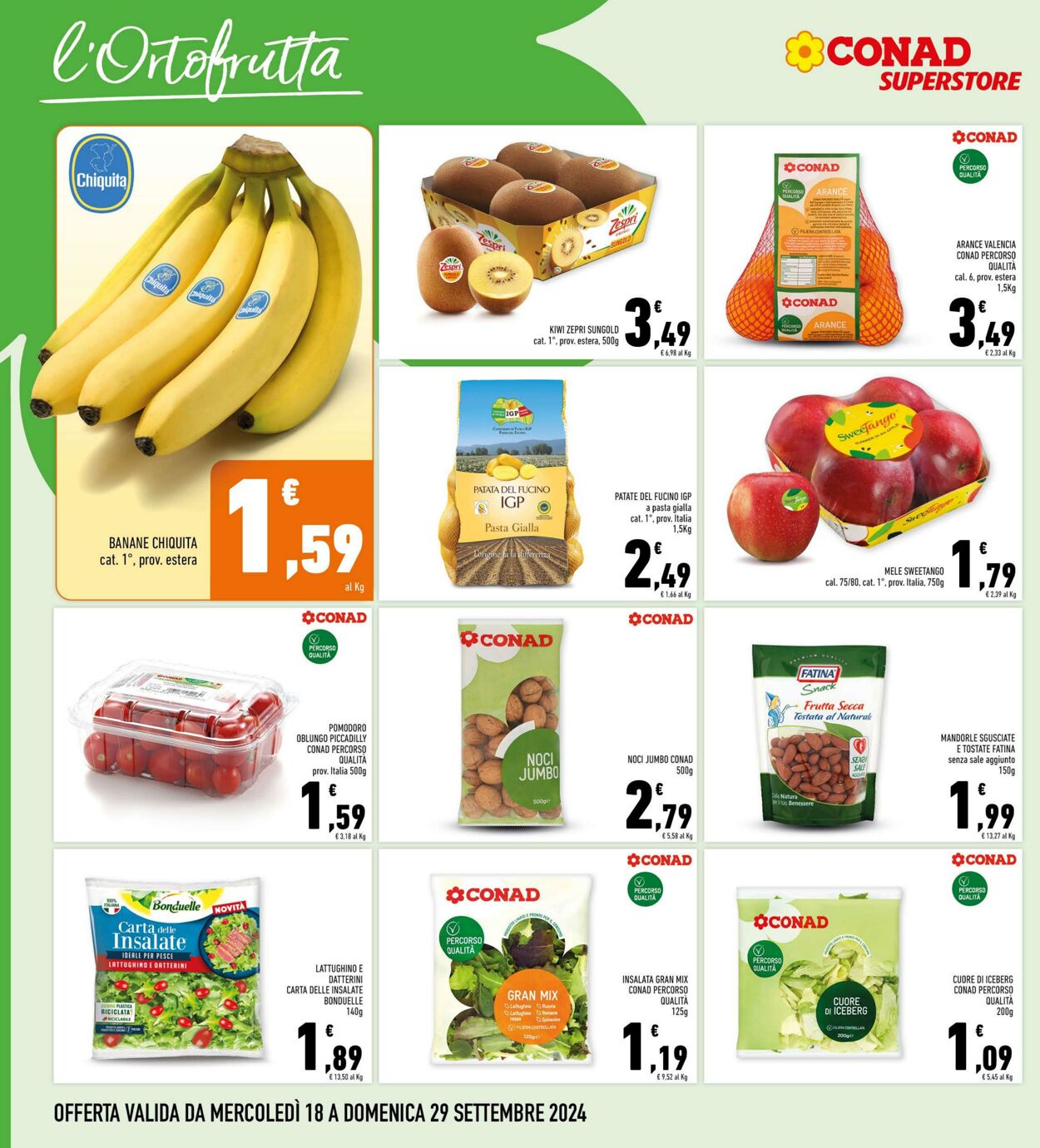 Volantino Conad 18.09.2024 - 29.09.2024