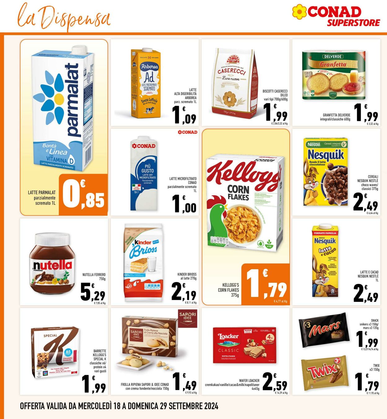 Volantino Conad 18.09.2024 - 29.09.2024