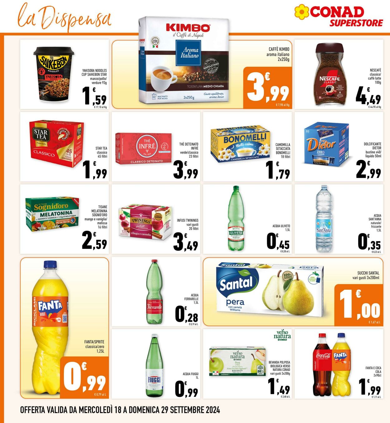 Volantino Conad 18.09.2024 - 29.09.2024