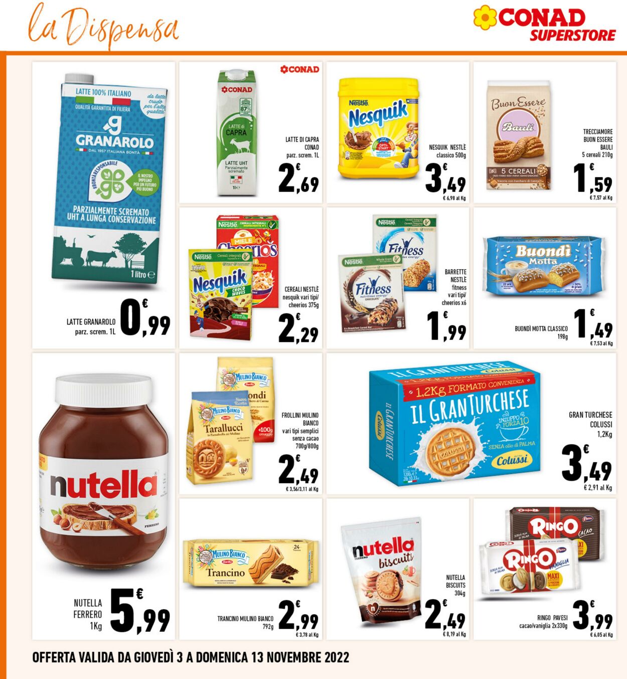 Volantino Conad 03.10.2022 - 12.11.2022