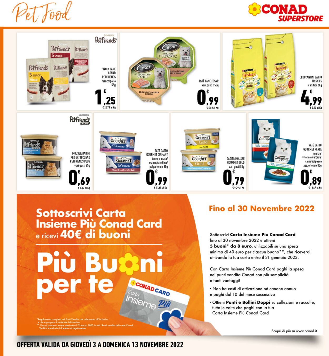 Volantino Conad 03.10.2022 - 12.11.2022