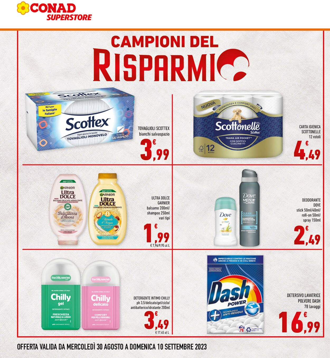 Volantino Conad 30.08.2023 - 10.09.2023