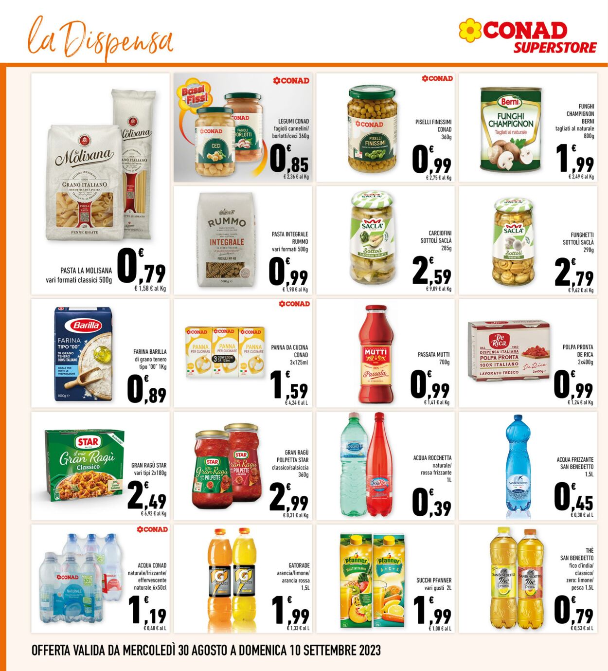 Volantino Conad 30.08.2023 - 10.09.2023