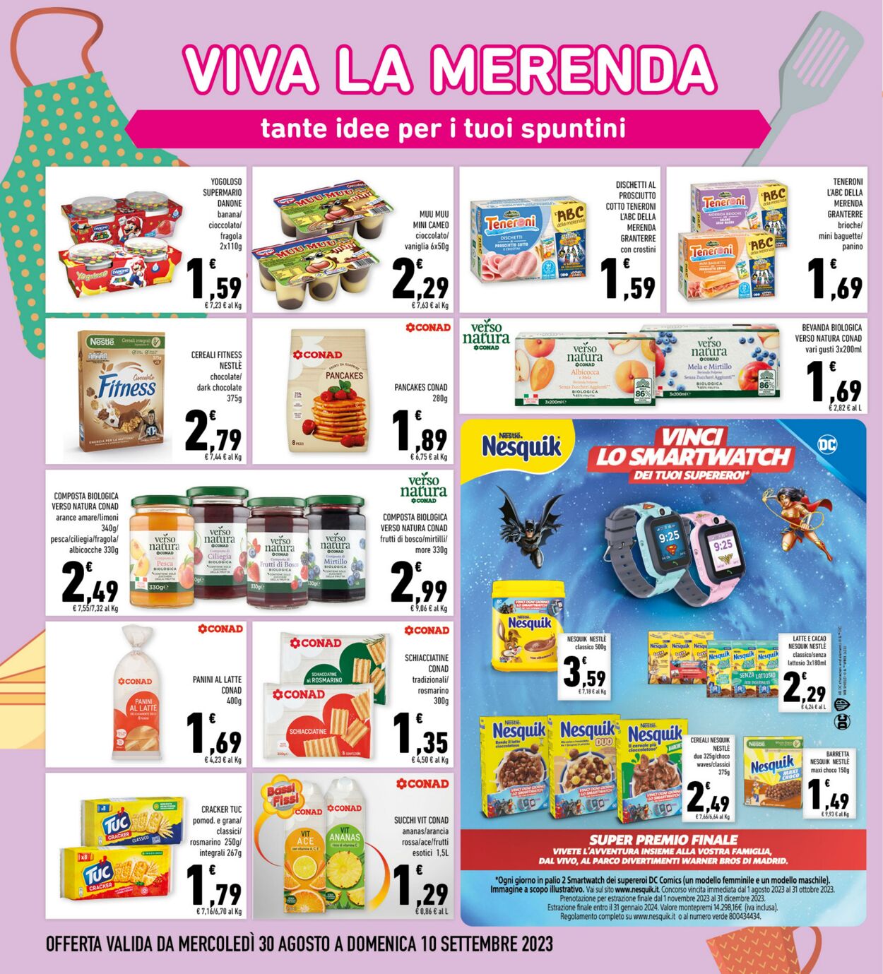 Volantino Conad 30.08.2023 - 10.09.2023