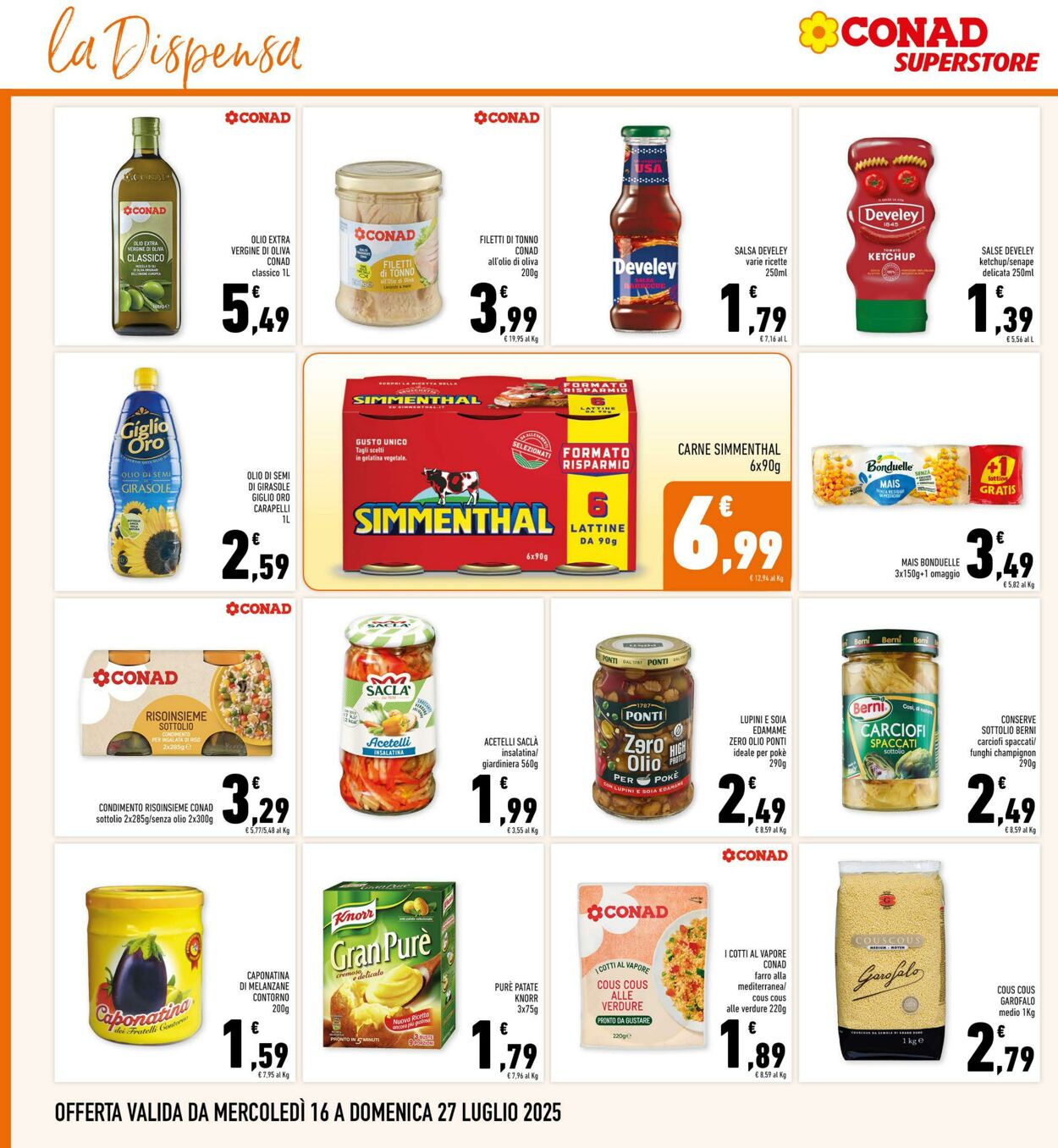Volantino Conad 25.07.2025 - 25.07.2025