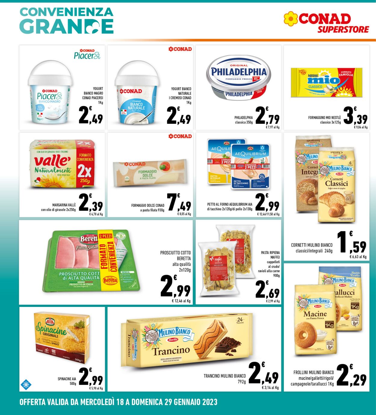 Volantino Conad 18.01.2023 - 29.01.2023