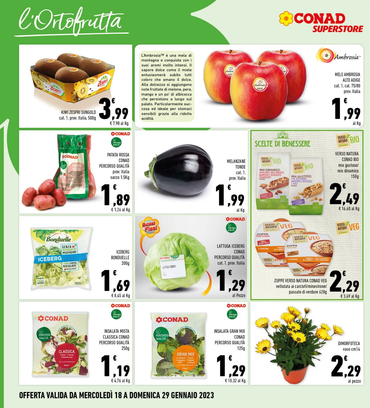 Volantino Conad 18.01.2023 - 29.01.2023