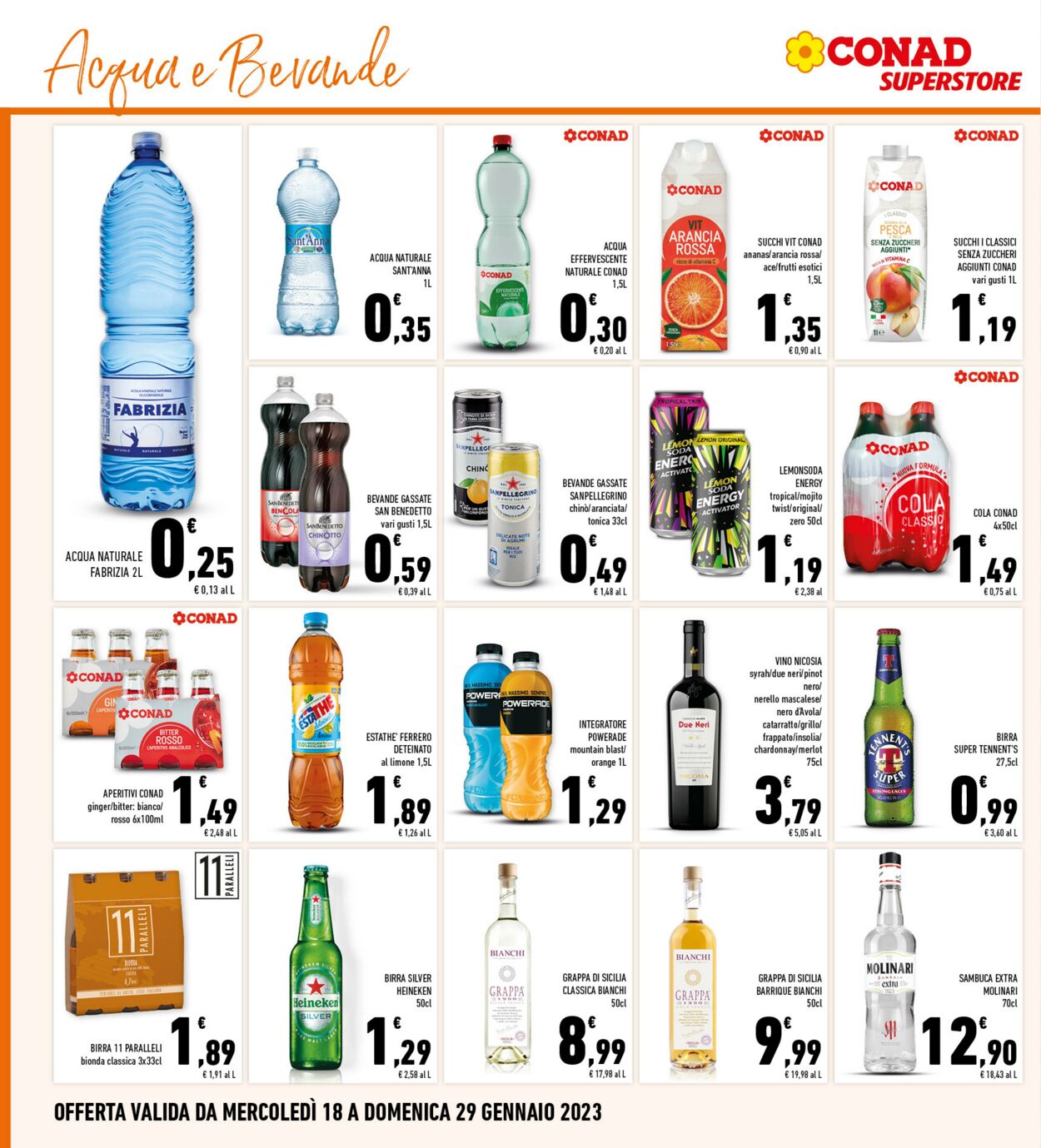 Volantino Conad 18.01.2023 - 29.01.2023