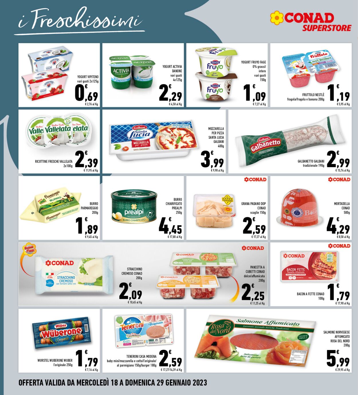 Volantino Conad 18.01.2023 - 29.01.2023