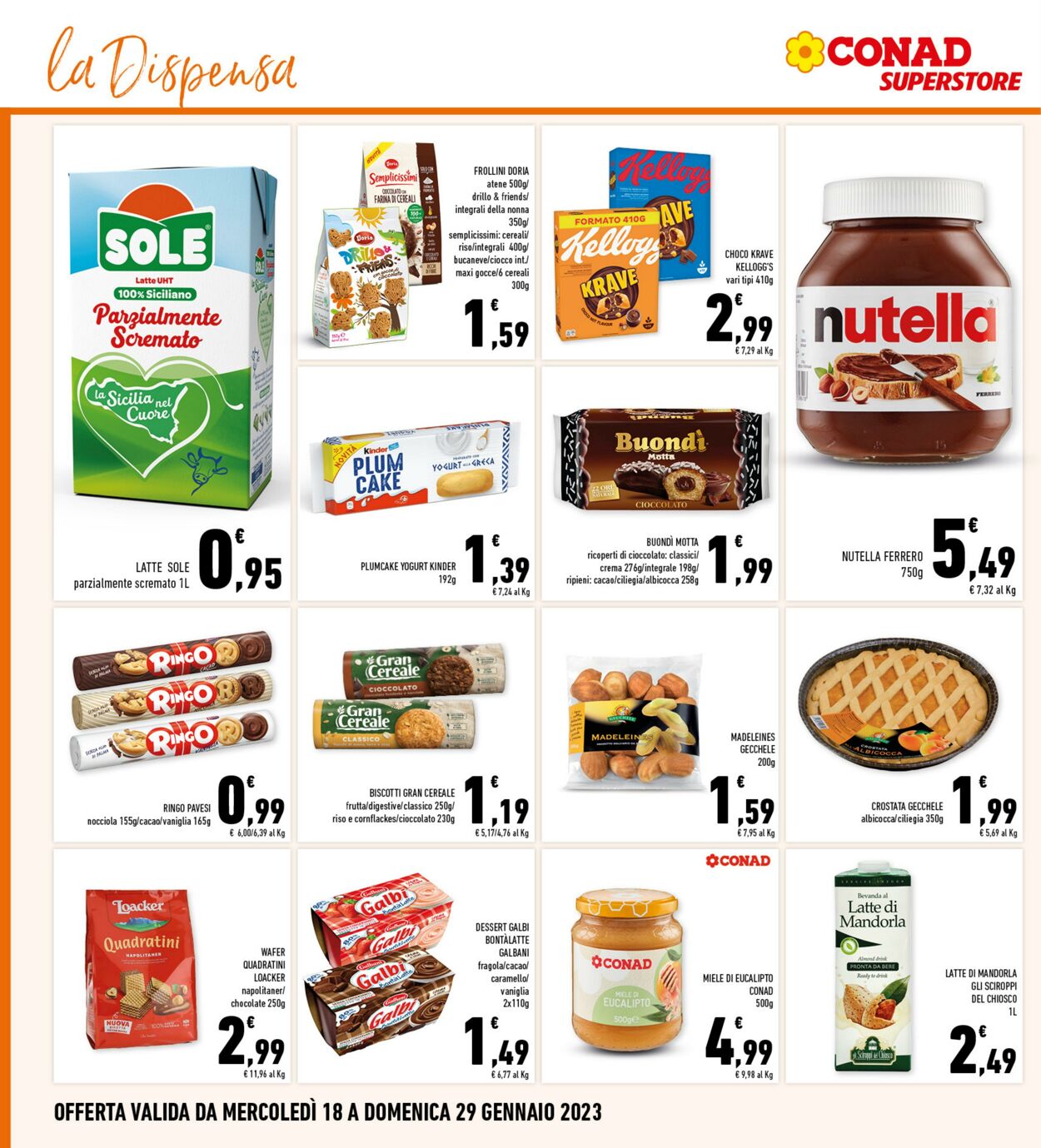 Volantino Conad 18.01.2023 - 29.01.2023