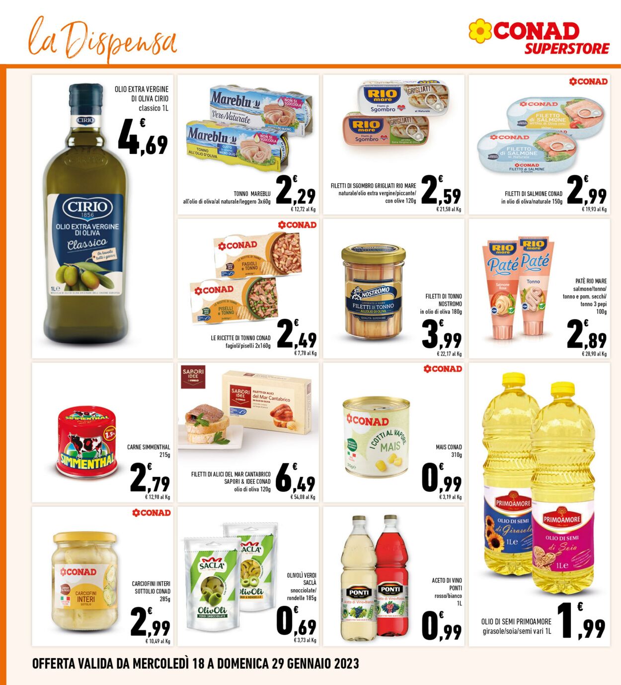 Volantino Conad 18.01.2023 - 29.01.2023