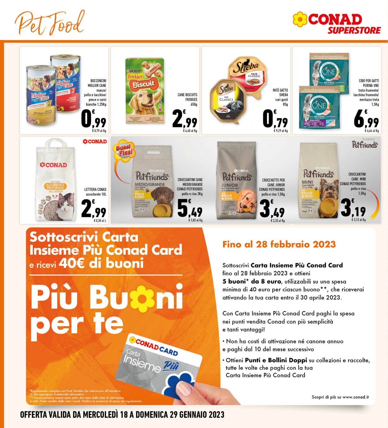 Volantino Conad 18.01.2023 - 29.01.2023