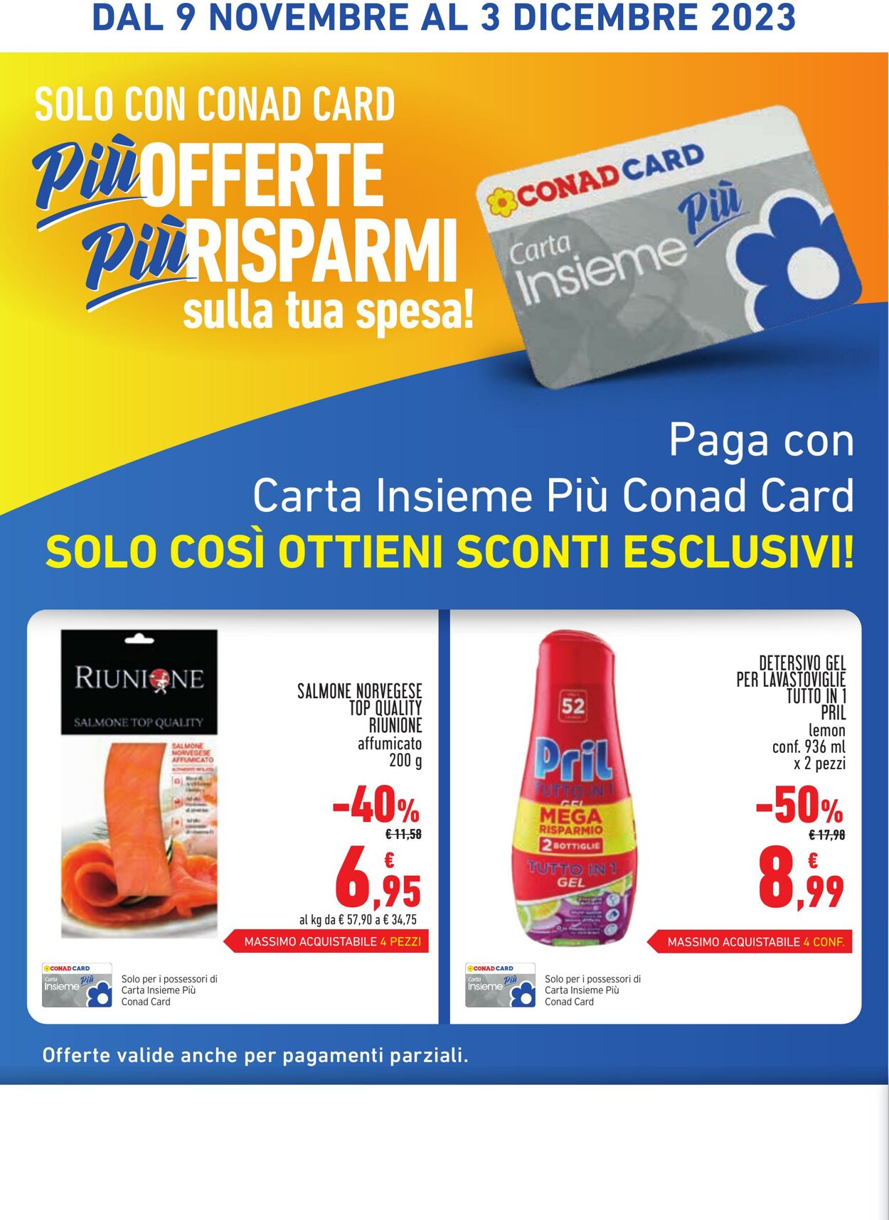 Volantino Conad 09.11.2023 - 03.12.2023