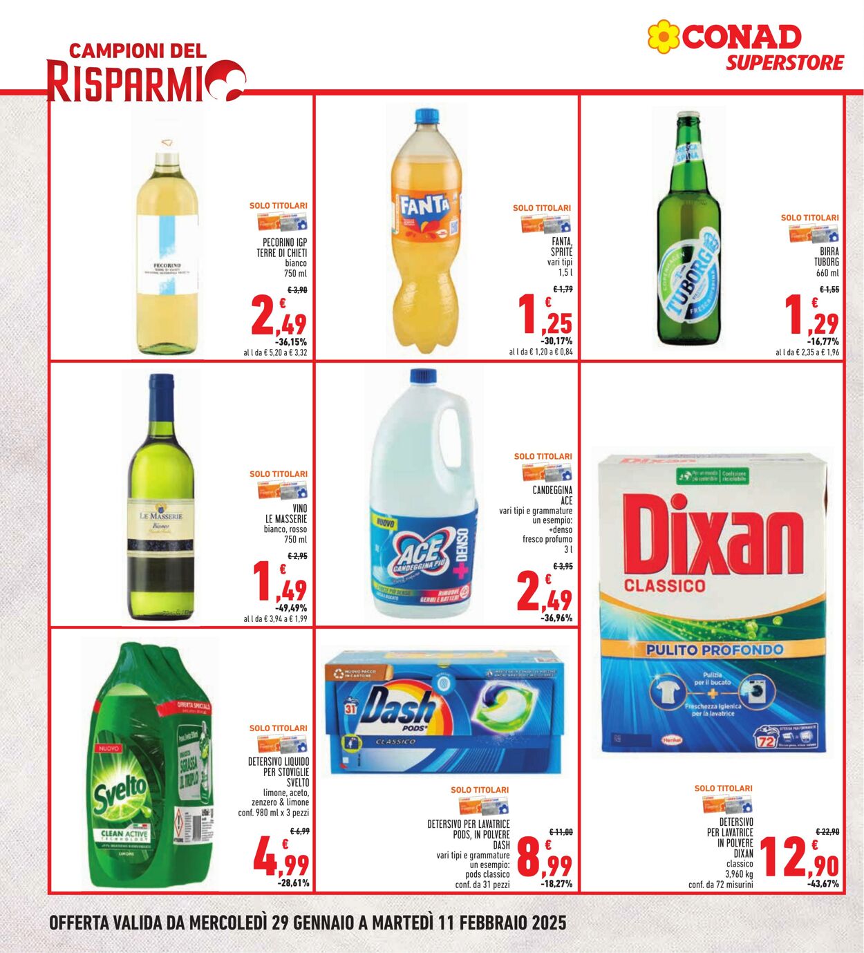 Volantino Conad 29.01.2025 - 11.02.2025