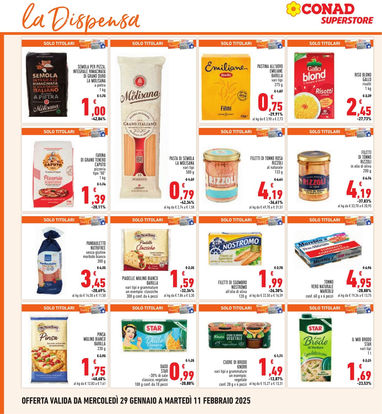 Volantino Conad 29.01.2025 - 11.02.2025