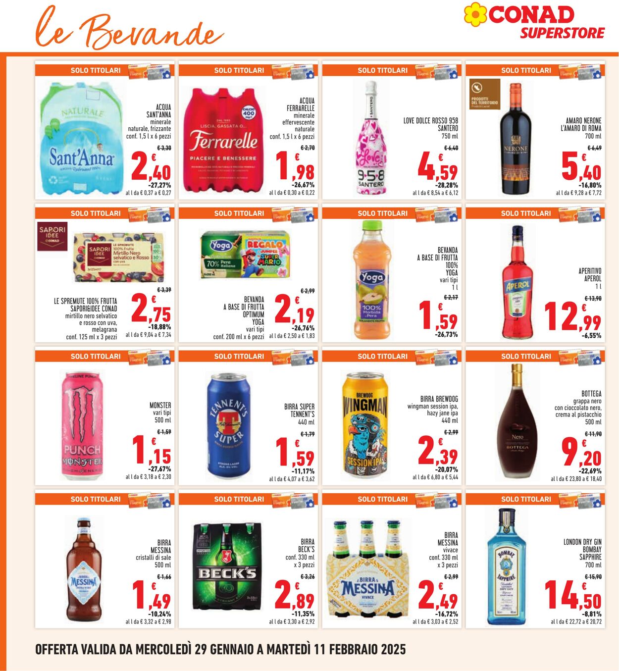 Volantino Conad 29.01.2025 - 11.02.2025